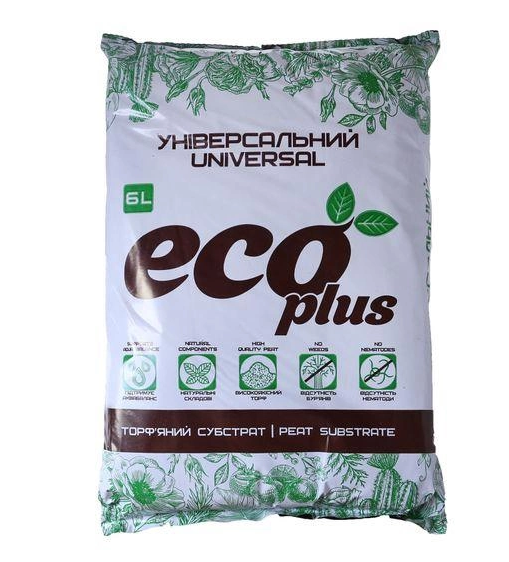 Субстрат ECO PLUS універсальний,6л 01186 фото